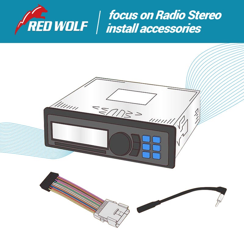 RED WOLF محول توصيل أسلاك عكسية لراديو السيارة RED WOLF مناسب لتويوتا كورولا 1987-2010، توندر 1999-2017، سايون 2005-2018، لكزس 1990-2003 نظام غير JBL، استبدال قابس سلك الاستريو OEM - Image 5